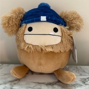 NWT Kellytoy Squishmallow Benny the Bigfoot with Hat 8” Stuffed Toy - SQCR00181